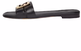 (Women) FENDI Black Calfskin Open-Toe FFold Slide Sandals 8R8554NA7F0QA1 (Women) FENDI Black Calfskin Open-Toe FFold Slide Sandals 8R8554NA7F0QA1