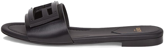 (Women) Fendi by Marc Jacobs Baguette Slides Black Leather 8R8136AE7TF0ABB (Women) Fendi by Marc Jacobs Baguette Slides Black Leather 8R8136AE7TF0ABB