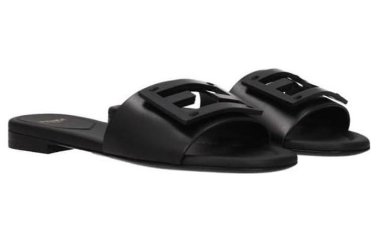 Lookbook (W) Fendi por Marc Jacobs Baguette Sandalias de Cuero Negro 8R8136AE7TF0ABB