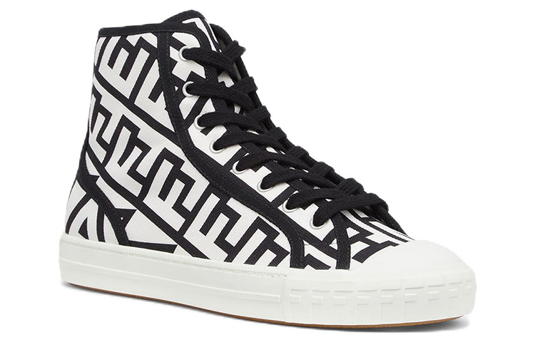 (W) Fendi by Marc Jacobs Domino High-Tops Black White Canvas 圖 2