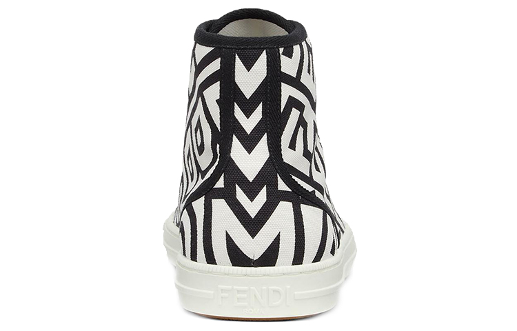 (W) Fendi by Marc Jacobs Domino High-Tops Black White Canvas 圖 4