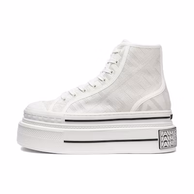 (W) Fendi by Marc Jacobs Domino High-Tops White Canvas