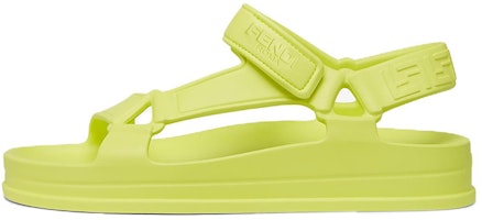 (Women) Fendi by Marc Jacobs Feel Sandals Neon Yellow Rubber 8X8328AJZVF082C (Women) Fendi by Marc Jacobs Feel Sandals Neon Yellow Rubber 8X8328AJZVF082C