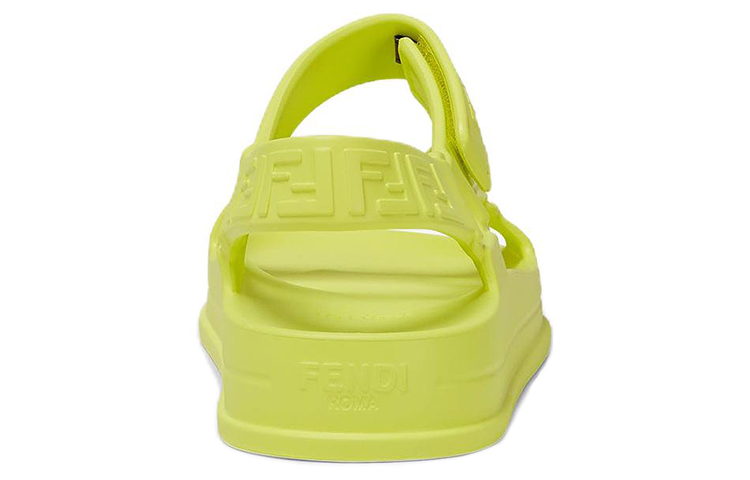 (W) Fendi by Marc Jacobs Feel Sandals Neon Yellow Rubber 圖 4