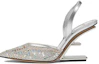 Buy (W) Fendi by Marc Jacobs Slingback High Heels Silber Strass 8J8387AO0GF1LR5