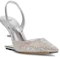 Order (W) Fendi oleh Marc Jacobs Tumit Tinggi Slingback Berlian Perak 8J8387AO0GF1LR5