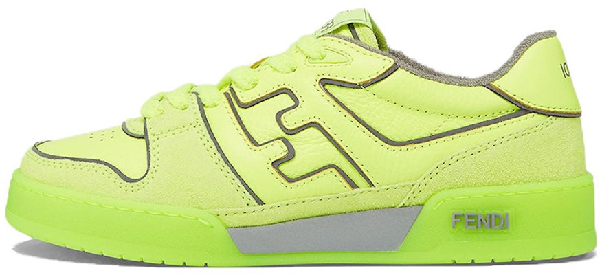 (W) Fendi oleh Marc Jacobs Match Low-Tops Kulit Kuning Neon 8E8430AO0SF1LRA Buy (W) Fendi oleh Marc Jacobs Match Low-Tops Kulit Kuning Neon 8E8430AO0SF1LRA