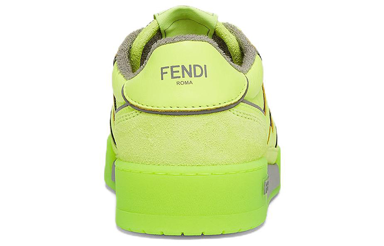 (W) Fendi by Marc Jacobs Match Low-Tops Neon Yellow Leather 圖 4
