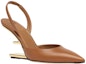Lookbook (W) Sandal Tumit Tinggi Kulit Lembu Fendi 'Coklat' 8J8367NA7F0QB7