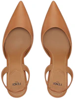 Shop (W) Sandales à Talons Hauts en Cuir de Veau Fendi ''Marron''. 8J8367NA7F0QB7