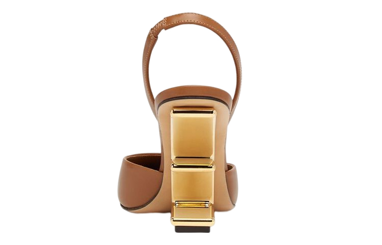 Purchase (W) Fendi Kalfsleer Hoge Hakken Sandalen ''Bruin'' 8J8367NA7F0QB7