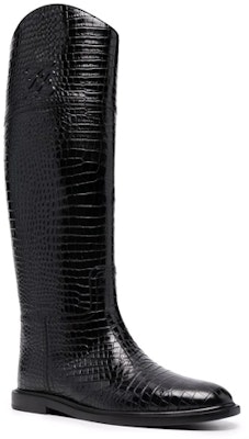 (W) Fendi Calligraph High-Top 'Kulit Hitam Corak Buaya' 8W8173AGDWF0ABB Lookbook (W) Fendi Calligraph High-Top 'Kulit Hitam Corak Buaya' 8W8173AGDWF0ABB