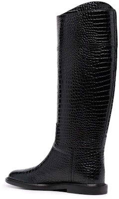 (Women) Fendi Calligraph High-Top 'Crocodile Pattern Black Leather' 8W8173AGDWF0ABB Shop (Women) Fendi Calligraph High-Top 'Crocodile Pattern Black Leather' 8W8173AGDWF0ABB