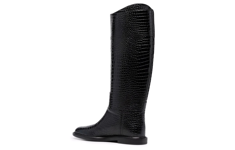 Shop (Women) Fendi Calligraph High-Top 'Crocodile Pattern Black Leather' 8W8173AGDWF0ABB