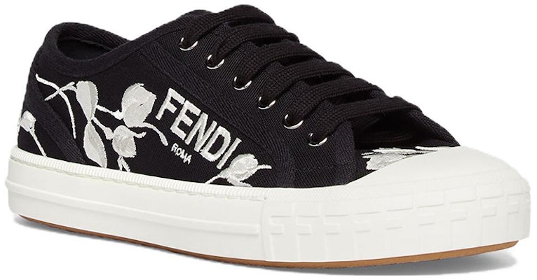 (W) Fendi Kanvas Rendah 'Sulaman Bunga Hitam' 8E8325AN7NF1KOF Order (W) Fendi Kanvas Rendah 'Sulaman Bunga Hitam' 8E8325AN7NF1KOF