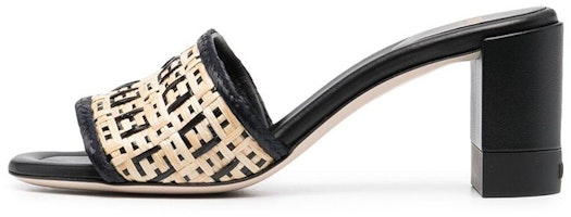 (Women) Fendi Casual Chunky Heel Slide 'Black Fashion' 8R8091AEH7F1D1U (Women) Fendi Casual Chunky Heel Slide 'Black Fashion' 8R8091AEH7F1D1U