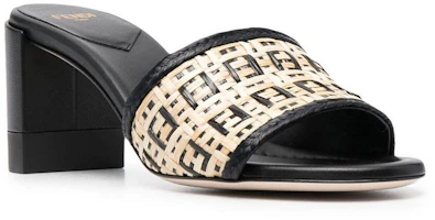Order FENDI/芬迪 簡約休閒粗跟 時尚涼拖 7cm 女款 黑色