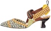 Buy (W) Fendi Colibrì 'Floral Colorblock Slingback' Tumit Tinggi Kuning 8J7075AAXCF1A4K