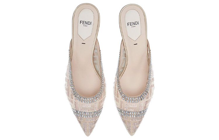 Shop (W) Fendi Colibrì ''Mesh Nude High Heel Pantoletten'' 8R7039A8U8F18RJ