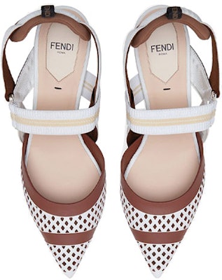 (Women) Fendi Colibrì 'White Slingback Heels' 8J7008A8U3F18R9 Purchase (Women) Fendi Colibrì 'White Slingback Heels' 8J7008A8U3F18R9