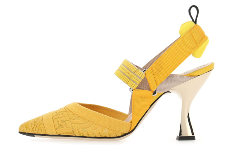 (Women) Fendi Colibrì 'Yellow Slingback' 8J8131AE7PF1C9R