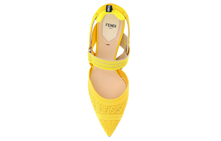 Shop (Women) Fendi Colibrì 'Yellow Slingback' 8J8131AE7PF1C9R
