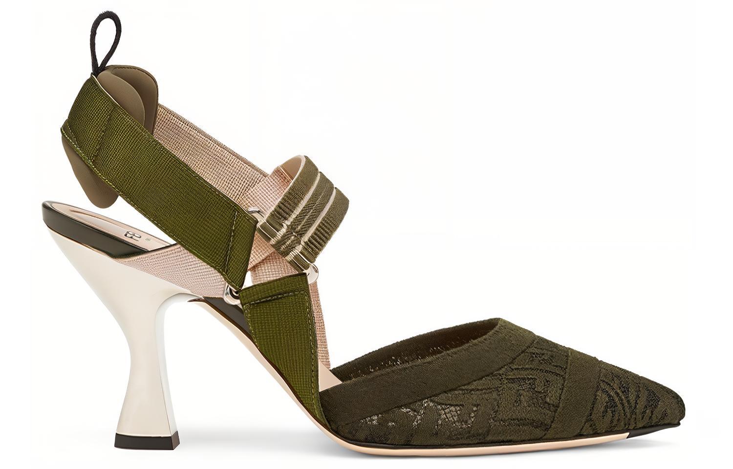 (W) Fendi Colibrì High Heels 'Green Open-Heel' 圖 2
