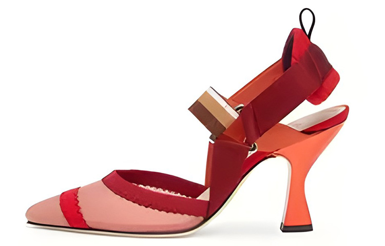 (W) Fendi Colibrì High Heels 'Red Mesh'
