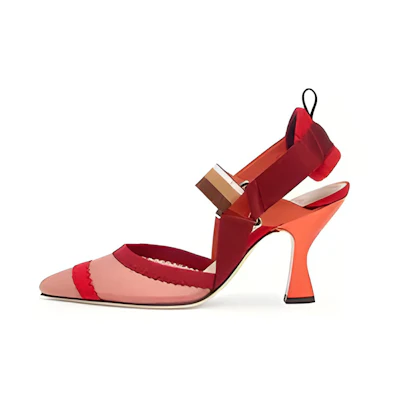 (W) Fendi Colibrì High Heels 'Red Mesh'