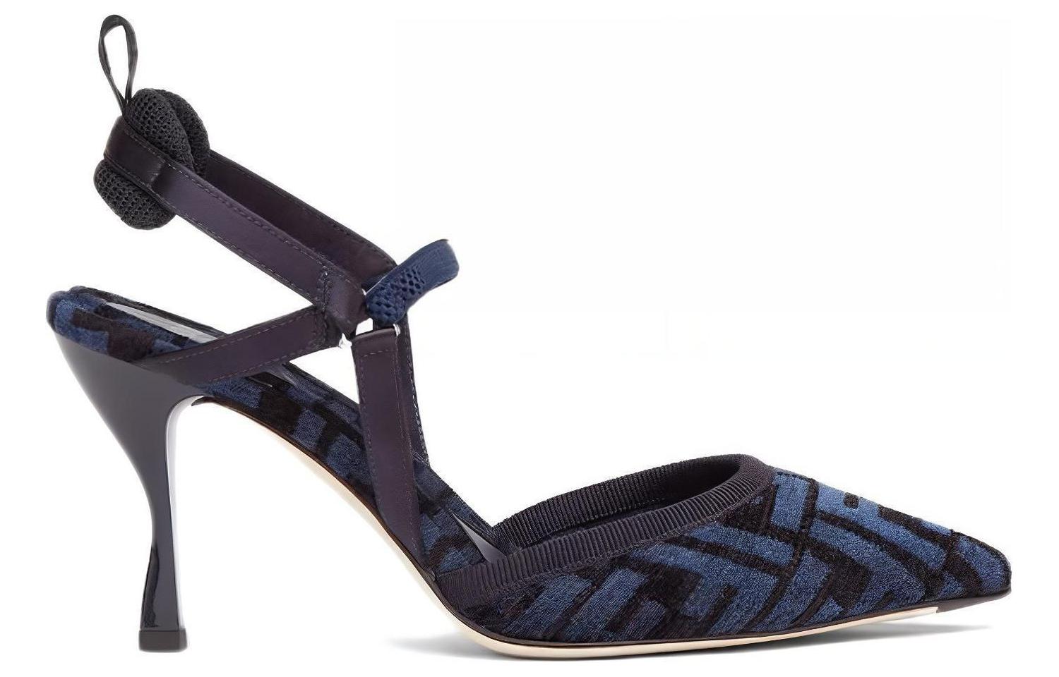 (W) Fendi Colibrì Lite 'Blue Chenille High-Heeled Sandal' 圖 2