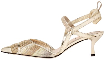 (Women) Fendi Colibrì Lite 'Gold Buckle Stiletto Fashion Slide' 8J8006AI1MF1H0T (Women) Fendi Colibrì Lite 'Gold Buckle Stiletto Fashion Slide' 8J8006AI1MF1H0T