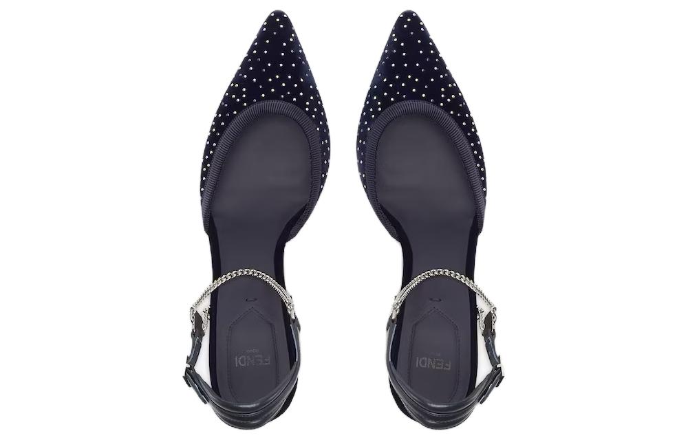 Shop (W) Fendi Colibrì Lite Tacchi Stiletto ''Blu Comfort Moda'' 8J8488AQZ9F1NLH