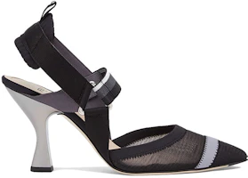 Order (W) Fendi Colibrì Sandalias de Malla Negras Slingback 8J6851A83FF17LN