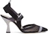 (W) Fendi Colibrì Mesh 'Sandal Slingback Hitam' 8J6851A83FF17LN