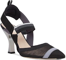 Lookbook (W) Fendi Colibrì Sandalias de Malla Negras Slingback 8J6851A83FF17LN