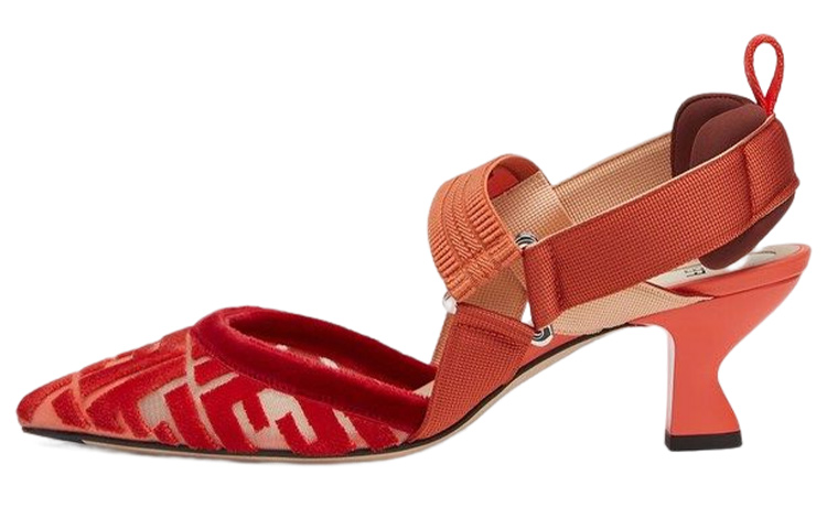 (Women) Fendi Colibrì Slingback Heels 'Red' 8J8195AGEGF1FZK