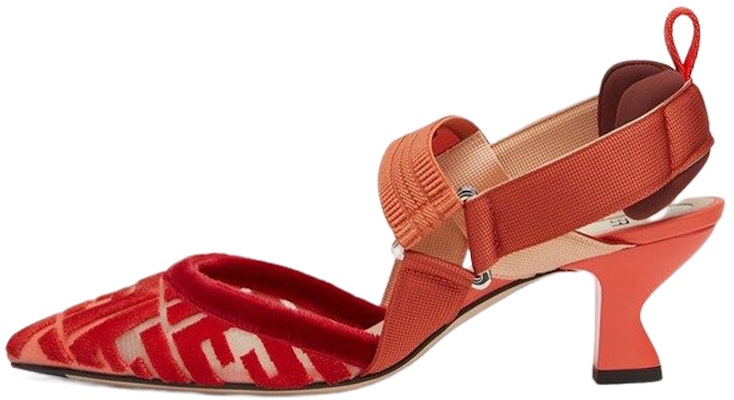 (Women) Fendi Colibrì Slingback Heels 'Red' 8J8195AGEGF1FZK Buy (Women) Fendi Colibrì Slingback Heels 'Red' 8J8195AGEGF1FZK