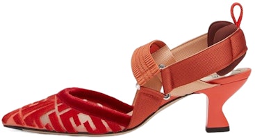 (Women) Fendi Colibrì Slingback Heels 'Red' 8J8195AGEGF1FZK (Women) Fendi Colibrì Slingback Heels 'Red' 8J8195AGEGF1FZK