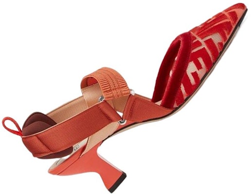 (Women) Fendi Colibrì Slingback Heels 'Red' 8J8195AGEGF1FZK Lookbook (Women) Fendi Colibrì Slingback Heels 'Red' 8J8195AGEGF1FZK