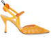 Order (Women) Fendi Colibrì Slingback Heels 'Yellow Mesh' 8J8103AEH4F1D1R