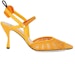 Order (Women) Fendi Colibrì Slingback Heels 'Yellow Mesh' 8J8103AEH4F1D1R