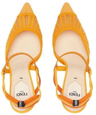 (Women) Fendi Colibrì Slingback Heels 'Yellow Mesh' 8J8103AEH4F1D1R Shop (Women) Fendi Colibrì Slingback Heels 'Yellow Mesh' 8J8103AEH4F1D1R