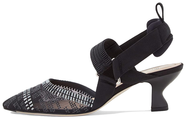 Buy (W) Fendi Colibrì Slingback High Heel ''Schwarzes Mesh'' 8J6969A8UFF18RU