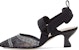 (W) Fendi Colibrì Slingback Tumit Tinggi 'Jaring Hitam' 8J6969A8UFF18RU