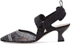 Buy (W) Fendi Colibrì Slingback Tumit Tinggi 'Jaring Hitam' 8J6969A8UFF18RU