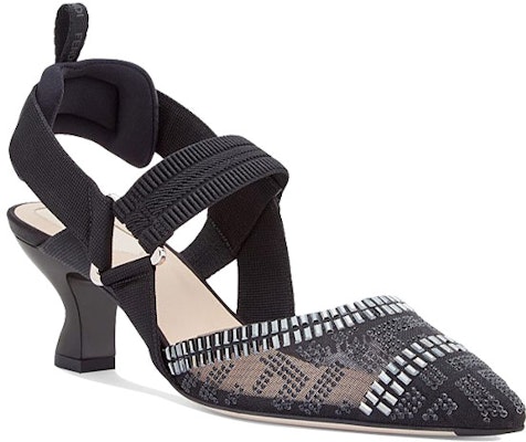 (Women) Fendi Colibrì Slingback High Heel 'Black Mesh' 8J6969A8UFF18RU Lookbook (Women) Fendi Colibrì Slingback High Heel 'Black Mesh' 8J6969A8UFF18RU
