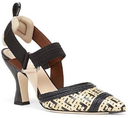 (W) Fendi Colibri 'Beige Hitam Slingback' 8J8097AEH9F1D1U Lookbook (W) Fendi Colibri 'Beige Hitam Slingback' 8J8097AEH9F1D1U