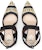 (W) Fendi Colibri 'Beige Black Slingback' Kasut Tumit Belakang Tali 8J8097AEH9F1D1U