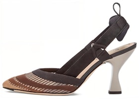 (Women) Fendi Colibri 'Black Mesh Pointed-Toe Stiletto' 8J8132AE7ZF1EB9 (Women) Fendi Colibri 'Black Mesh Pointed-Toe Stiletto' 8J8132AE7ZF1EB9