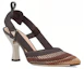 Order (W) Fendi Colibri 'Zapato de Tacón Negro de Malla con Punta Afilada' 8J8132AE7ZF1EB9